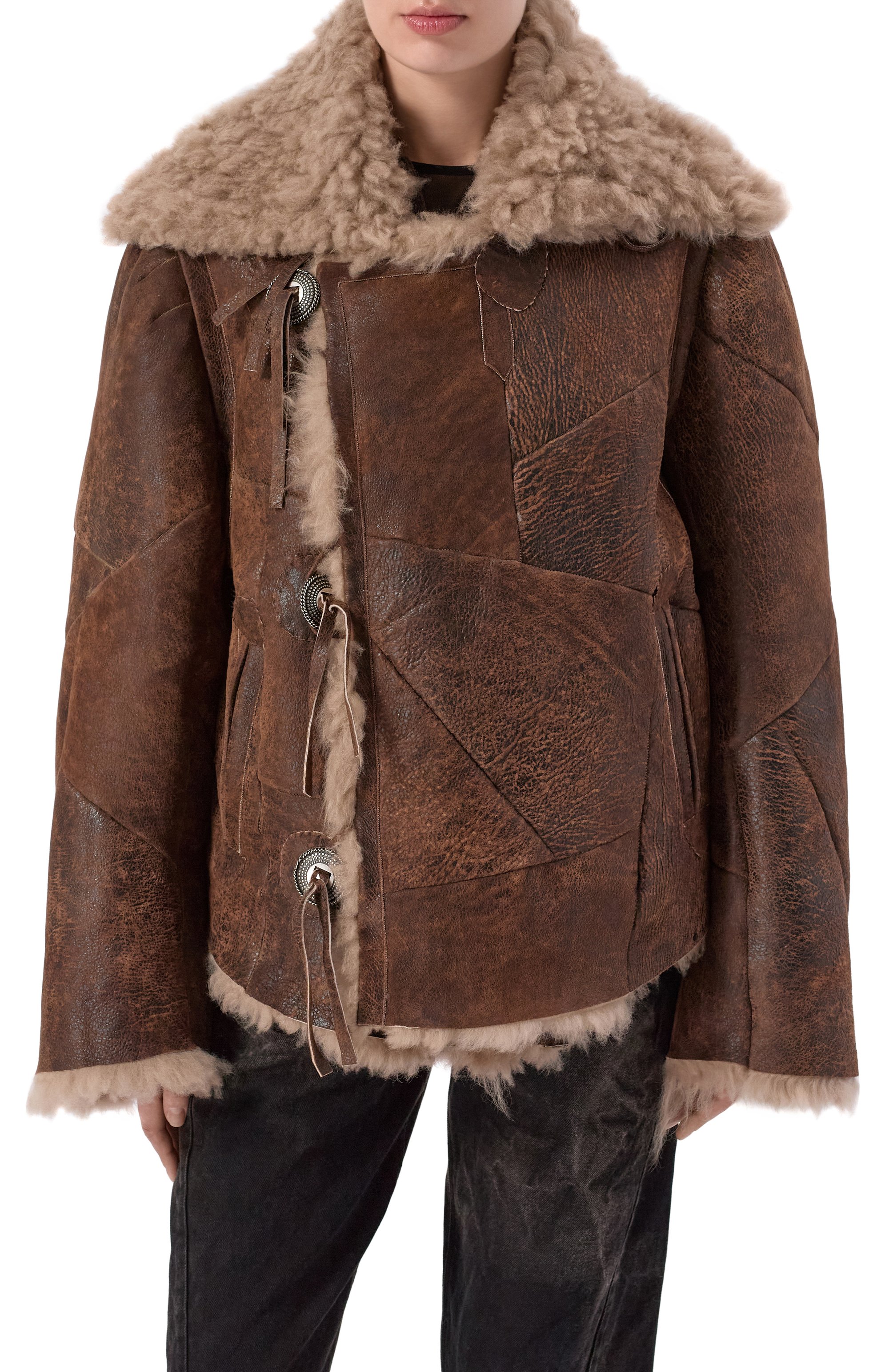 Дубленка из овчины ANN DEMEULEMEESTER, арт. B0013413/FR006, фото 3