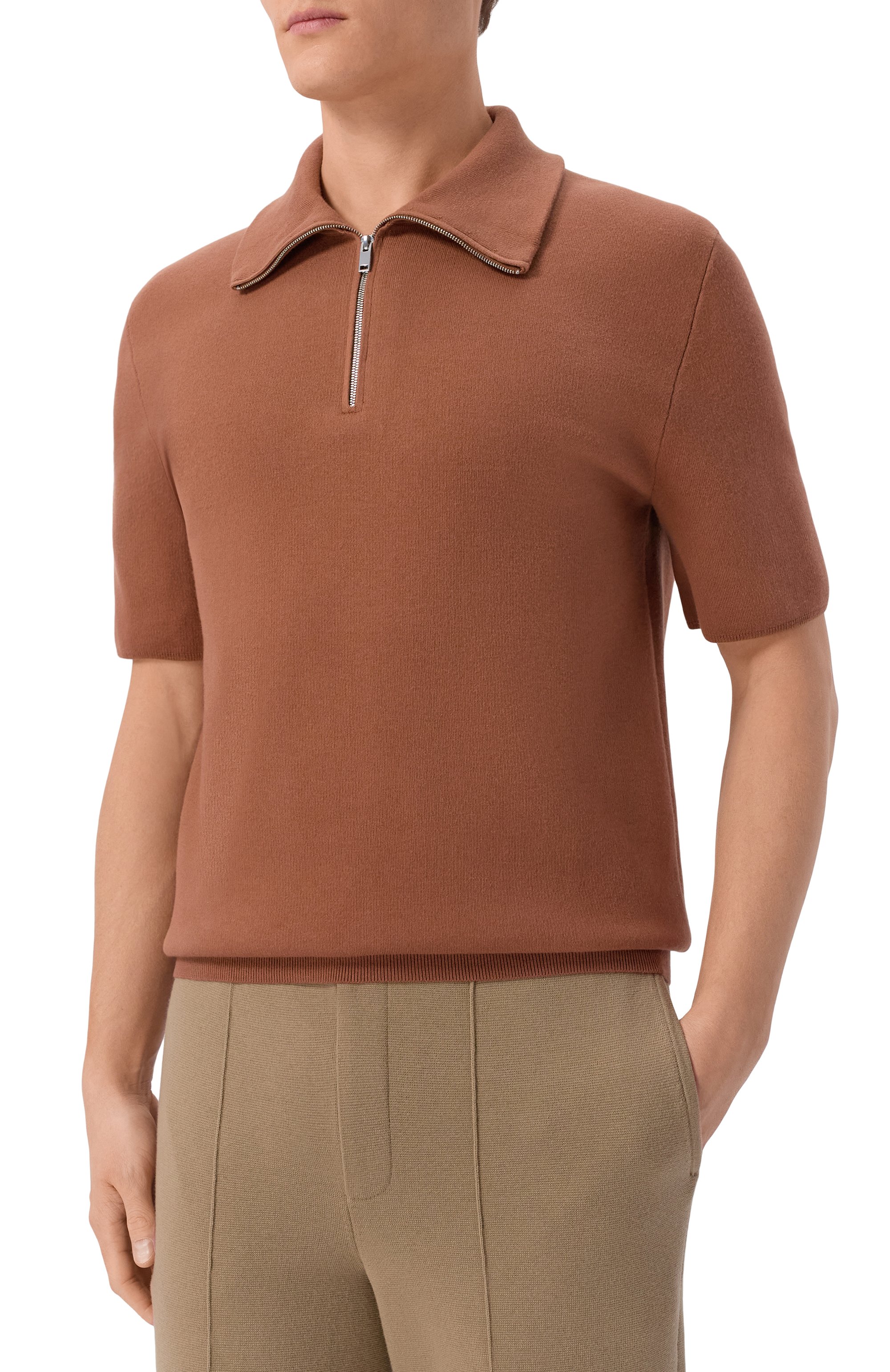 Поло 12 STOREEZ коричневого цвета по цене 16000 руб., арт. 135730, фото 3 Поло 12 STOREEZ, арт. 135730, фото 3