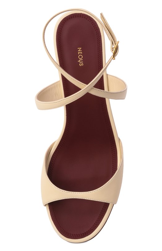 Кожаные босоножки Pherg Neous 00512N10/LEATHER Кремовый  00512N10/LEATHER Фото 6