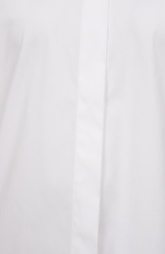 Женская хлопковая рубашка BRUNELLO CUCINELLI белого цвета, арт. M0091MA606 | Фото 6 (Длина (для топов): Стандартные; Рукава: Длинные; Материал внешний: Хлопок; Принт: Без принта; Женское Кросс-КТ: Рубашка-одежда; Стили: Классический)