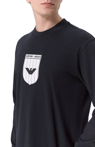 Хлопковый лонгслив EMPORIO ARMANI, арт. EM005552/AF25183, фото 5