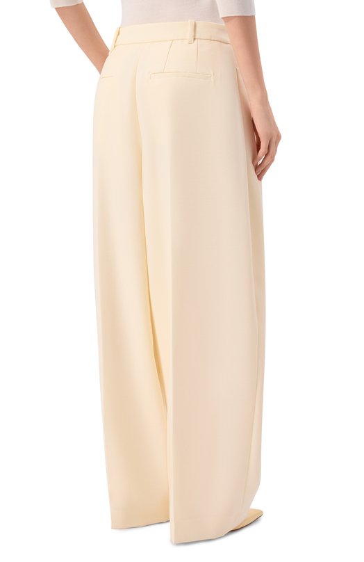 Шерстяные брюки Jacquemus 26EPAW00615/AW00637 Кремовый  26EPAW00615/AW00637 Фото 4