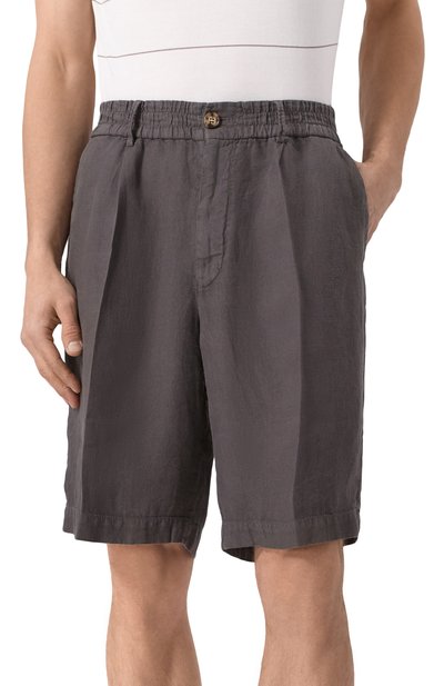Льняные шорты BRUNELLO CUCINELLI, арт. M243DU0065, фото 3