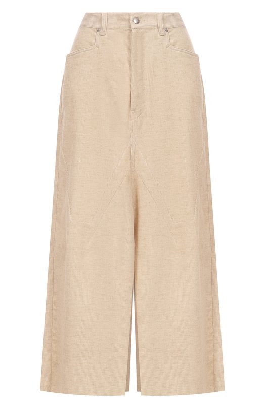 Вельветовая юбка Rick Owens RP02E4367/MLC Бежевый RP02E4367/MLC