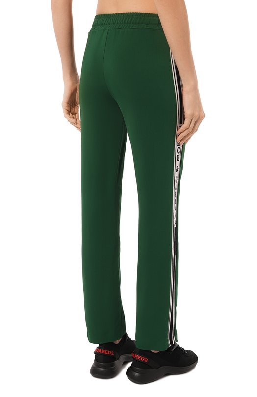 Брюки из вискозы Dolce & Gabbana FTCTWT/FUIAH Зелёный  FTCTWT/FUIAH Фото 4