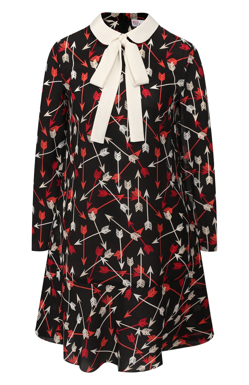 Платье с принтом REDVALENTINO черного цвета по цене 57250 руб., арт. SR3VAF08/4AL, фото 1 Платье с принтом REDVALENTINO, арт. SR3VAF08/4AL, фото 1