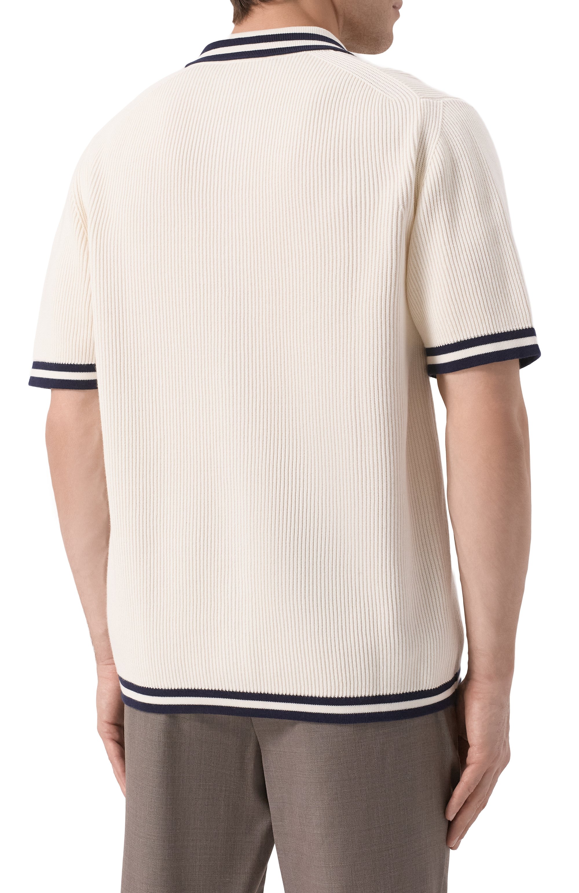 Хлопковая рубашка KITON, арт. UMM064401, фото 4