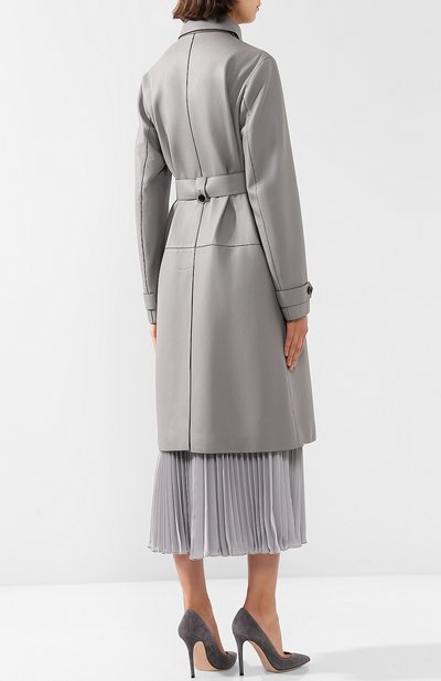 Кожаное пальто с поясом BOTTEGA VENETA, арт. 513829/V0K91, фото 4