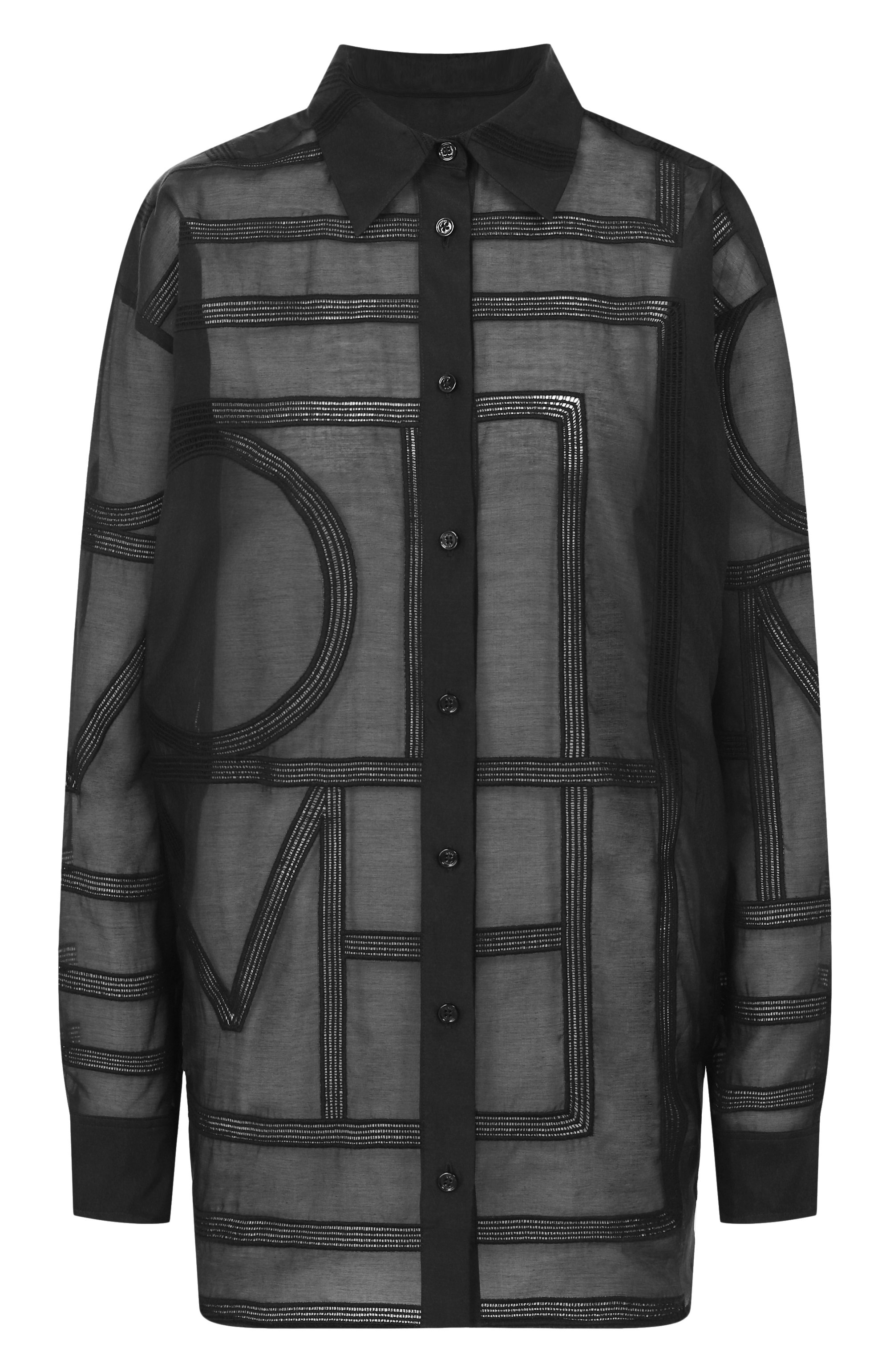 Рубашка из хлопка и шелка TOTEME, а�рт. 253-WRT0480-FB0441, фото 1