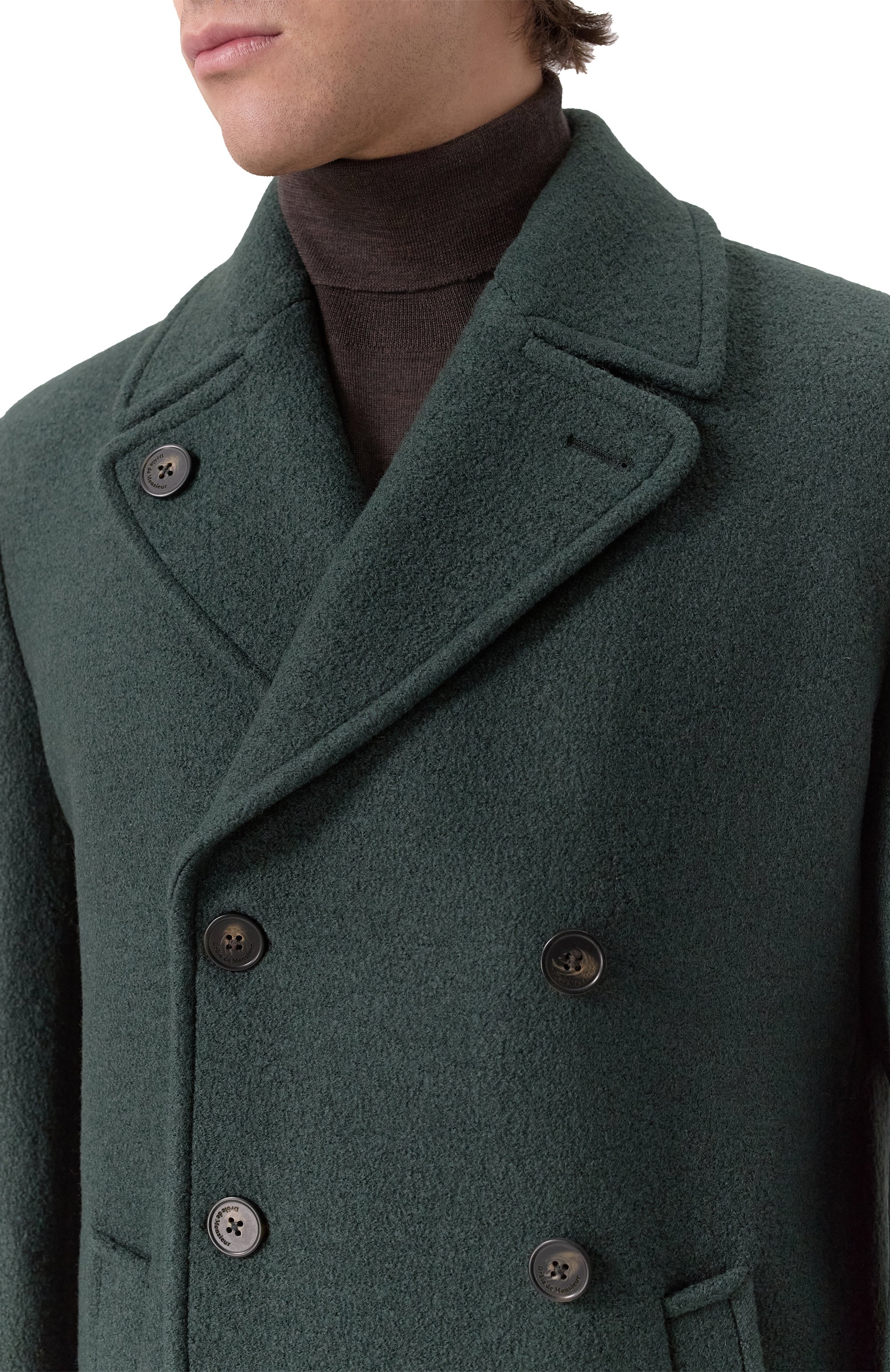 Шерстяное пальто DROLE DE MONSIEUR, арт. E-CT134-W0030-DGN, фото 5