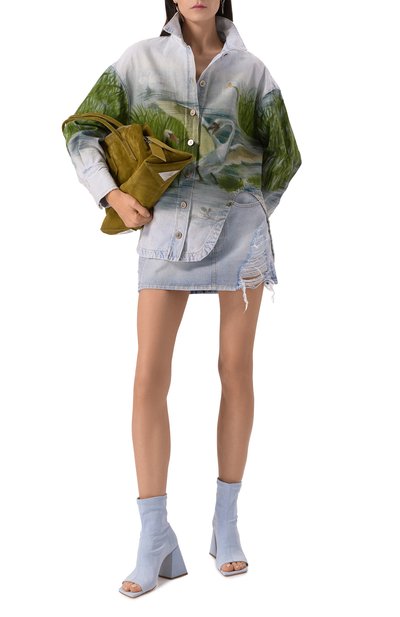 Текстильные ботильоны ming VIC MATIE голубого цвета по цене 45000 руб., арт. 1G3854D_G46G030515, фото 2 Текстильные ботильоны ming VIC MATIE, арт. 1G3854D_G46G030515, фото 2