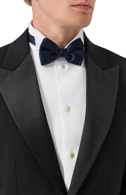 Шелковый галстук-бабочка Corneliani 26U308-2620301 Синий  26U308-2620301 Фото 2