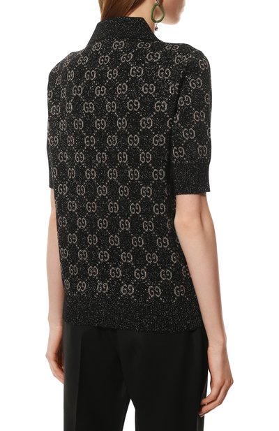 Хлопковое поло GUCCI, арт. 678435/XKB54, фото 4