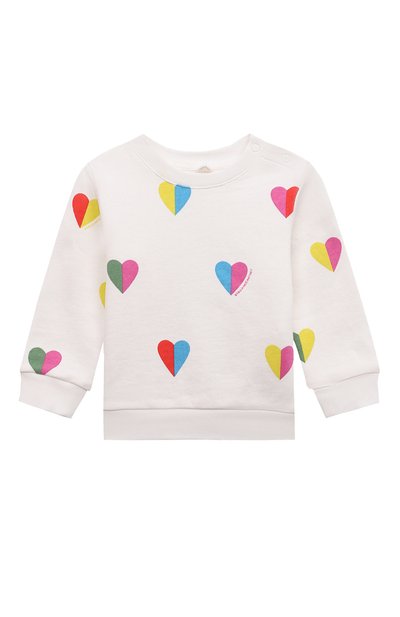 Комплект из свитшота и брюк STELLA MCCARTNEY белого цвета по цене 16800 руб., арт. TS3020, фото 2 Комплект из свитшота и брюк STELLA MCCARTNEY, арт. TS3020, фото 2