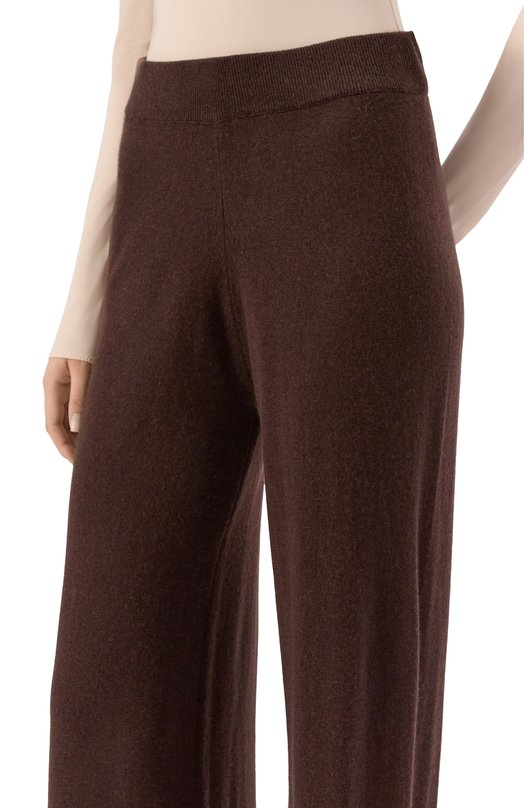 Брюки из шерсти и кашемира Allude 255/17706 Коричневый  255/17706 Фото 5