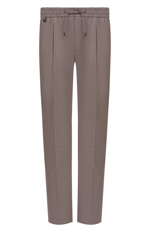 Шерстяные брюки Stefano Ricci M1T6100202/WEA04U Коричневый M1T6100202/WEA04U