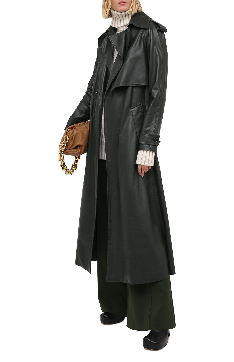 Кожаный тренч BOTTEGA VENETA, арт. 640244/V06E0, фото 2