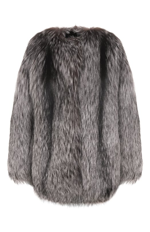 Шуба из лисы Русский мех 13 AI Серый 13 AI