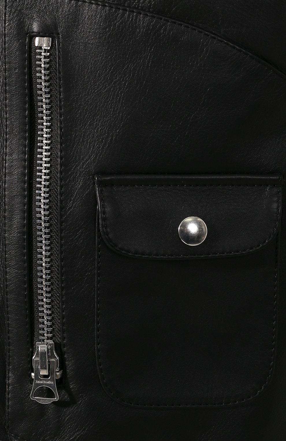Кожаная косуха ACNE STUDIOS черного цвета по цене 123500 руб., арт. B70011, фото 5 Кожаная косуха ACNE STUDIOS, арт. B70011, фото 5