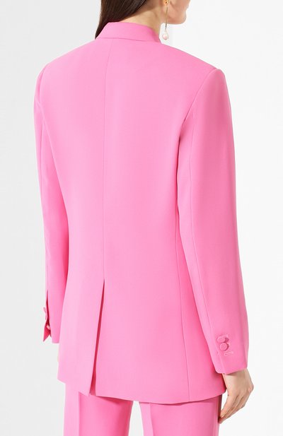 Двубортный жакет MSGM розового цвета по цене 62950 руб., арт. 2841MDG23Y 207128, фото 4 Двубортный жакет MSGM, арт. 2841MDG23Y 207128, фото 4