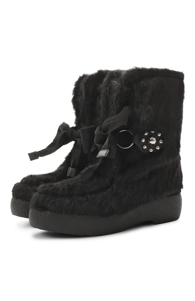 Женские полусапоги snowish из экомеха VALENTINO, арт. 7W2S0MM7/XFE