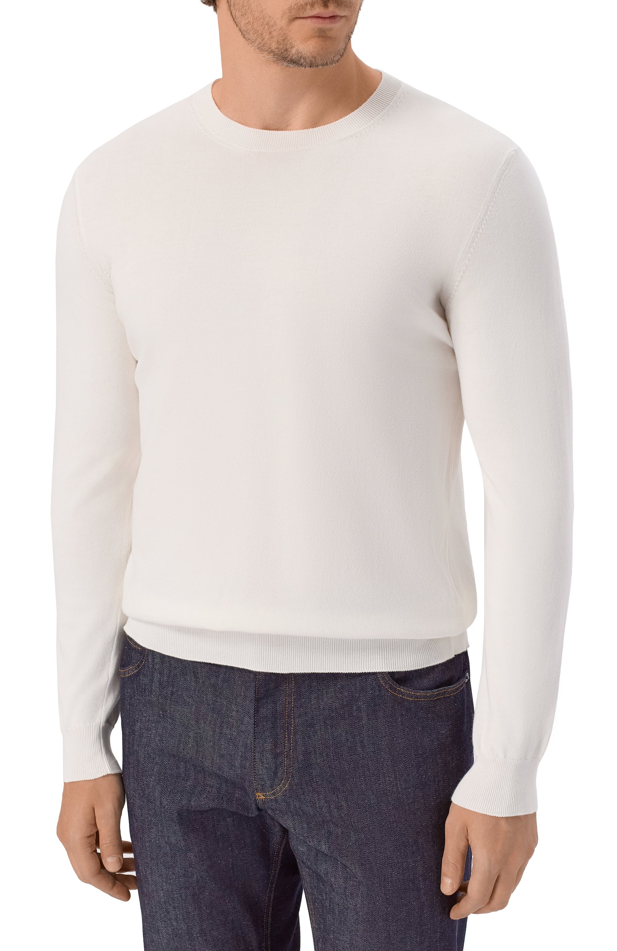 Хлопковый джемпер ANDREA CAMPAGNA, арт. M5425-1000, фото 3