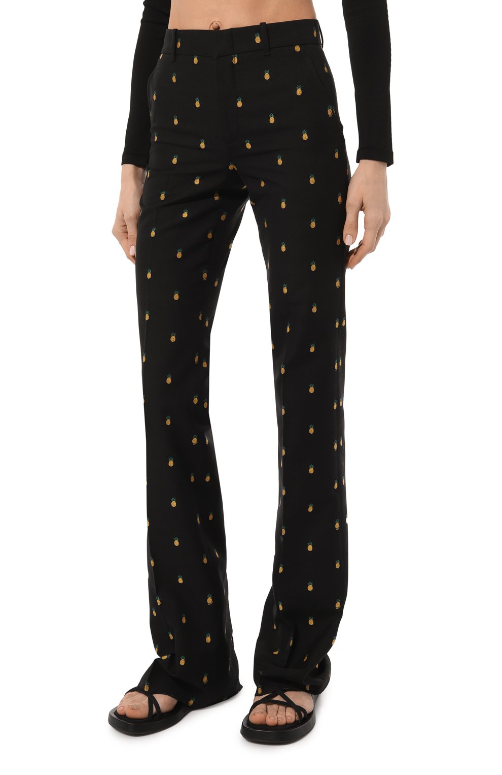 Брюки из хлопка и шерсти GUCCI, арт. 569125 ZABWI, фото 3