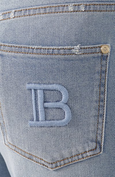 Джинсы BALMAIN голубого цвета по цене 69950 руб., арт. TF15516/D007, фото 5 Джинсы BALMAIN, арт. TF15516/D007, фото 5