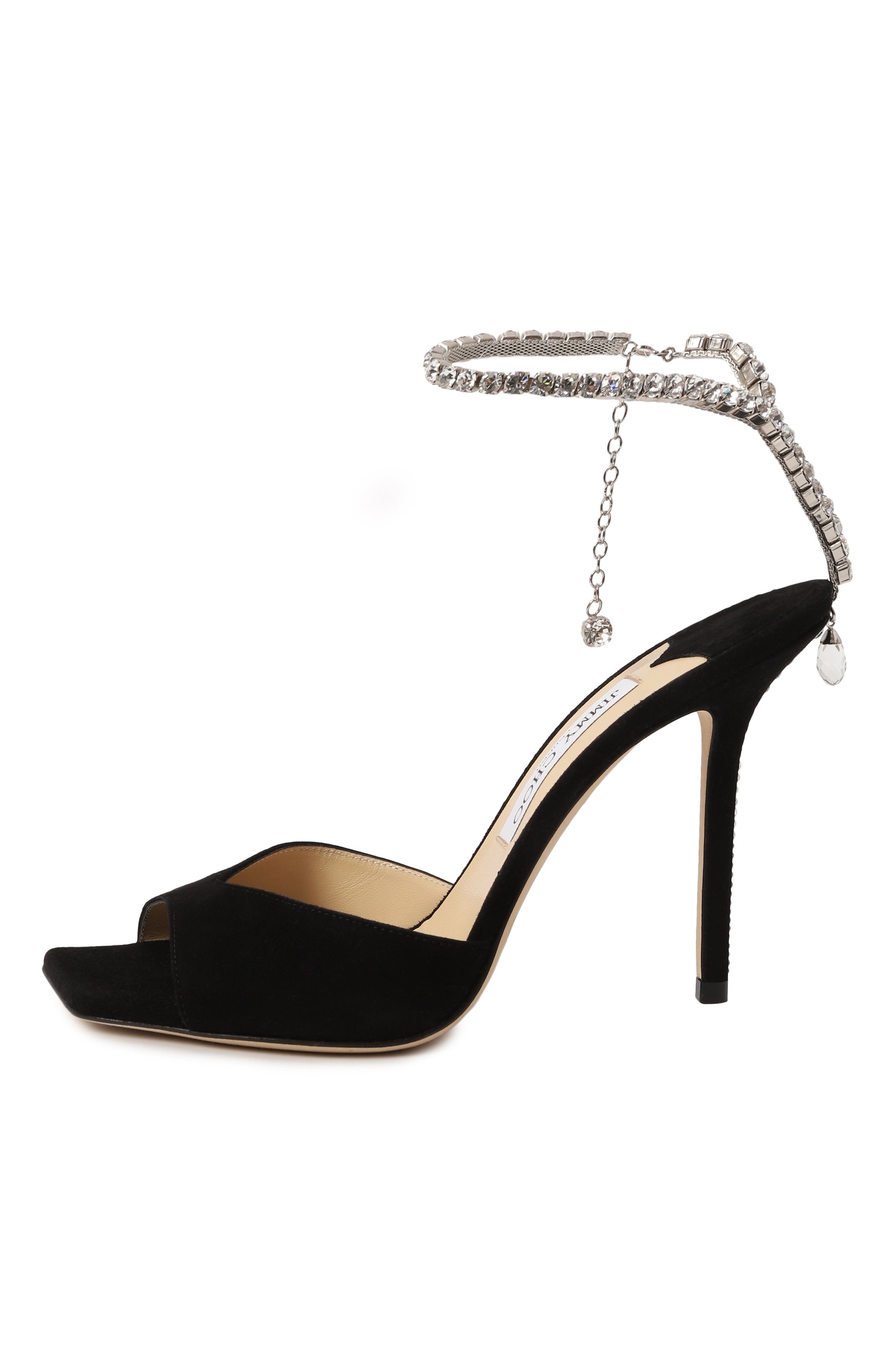Замшевые босоножки saeda 100 JIMMY CHOO, арт. SAEDA SANDAL 100/EWA, фото 4