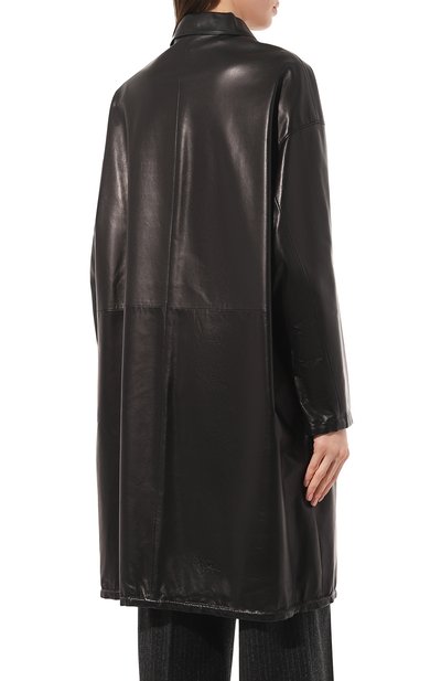 Кожаный плащ PRADA, арт. 56879-1RP0-F0002, фото 4
