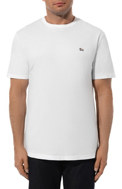 Хлопковая футболка WOOLRICH, арт. CFWOTE0093MRUT2926, фото 3