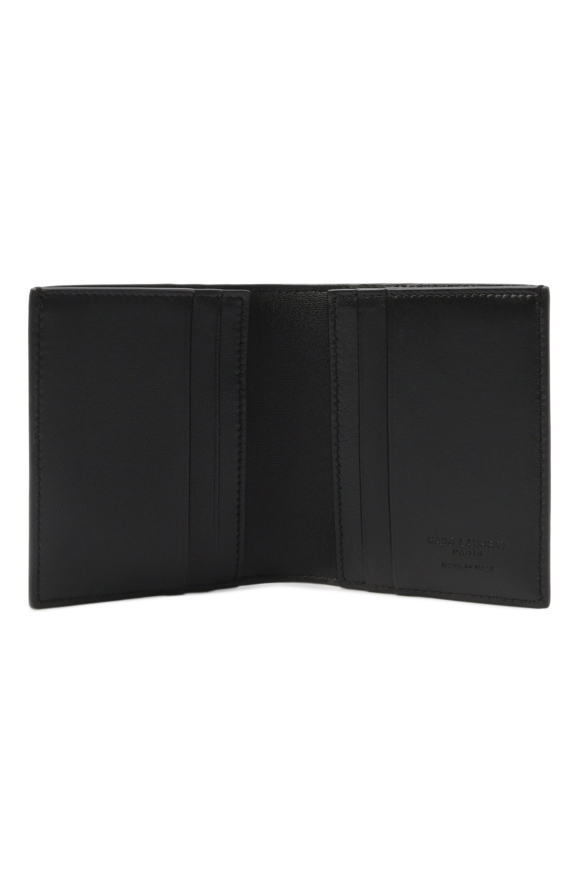 Кожаный футляр для кредитных карт SAINT LAURENT, арт. 821387/0U9CE, фото 3