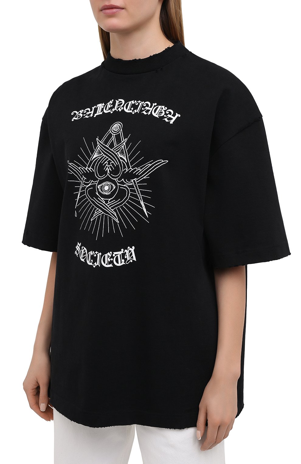 Хлопковая футболка BALENCIAGA, арт. 641532/TJV78, фото 3