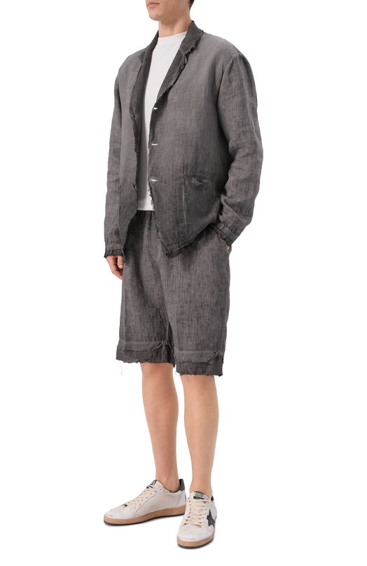 Льняные шорты Never Enough 2B5M092-060/MBE037 Серый  2B5M092-060/MBE037 Фото 2