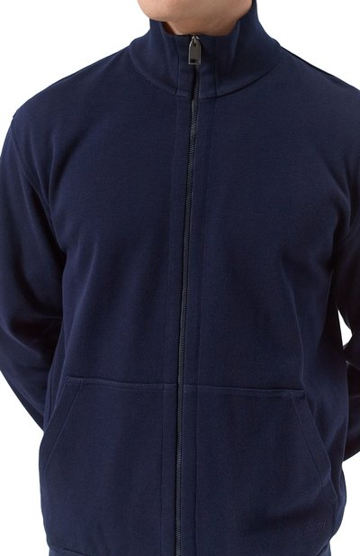 Хлопковая толстовка BRIONI темно-синего цвета по цене 121500 руб., арт. UJNU0L PA611, фото 5 Хлопковая толстовка BRIONI, арт. UJNU0L PA611, фото 5