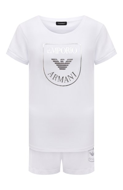 Женская хлопковая пижама EMPORIO ARMANI, арт. 164565/2R255