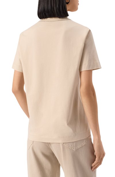 Хлопковая футболка BRUNELLO CUCINELLI, арт. M0T81BI100, фото 4