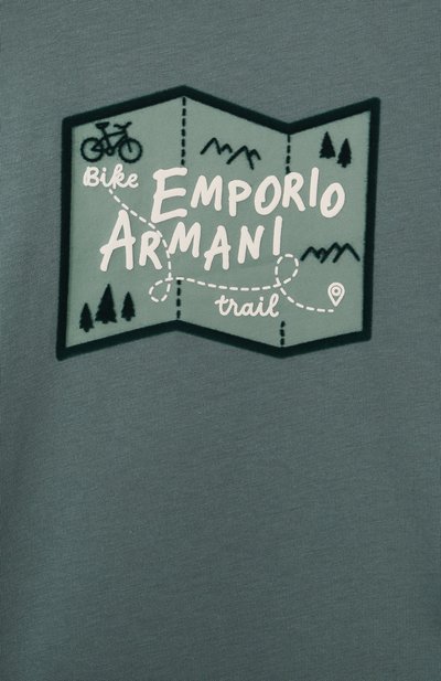 Хлопковый лонгслив EMPORIO ARMANI, арт. EB000728/AF16162, фото 3