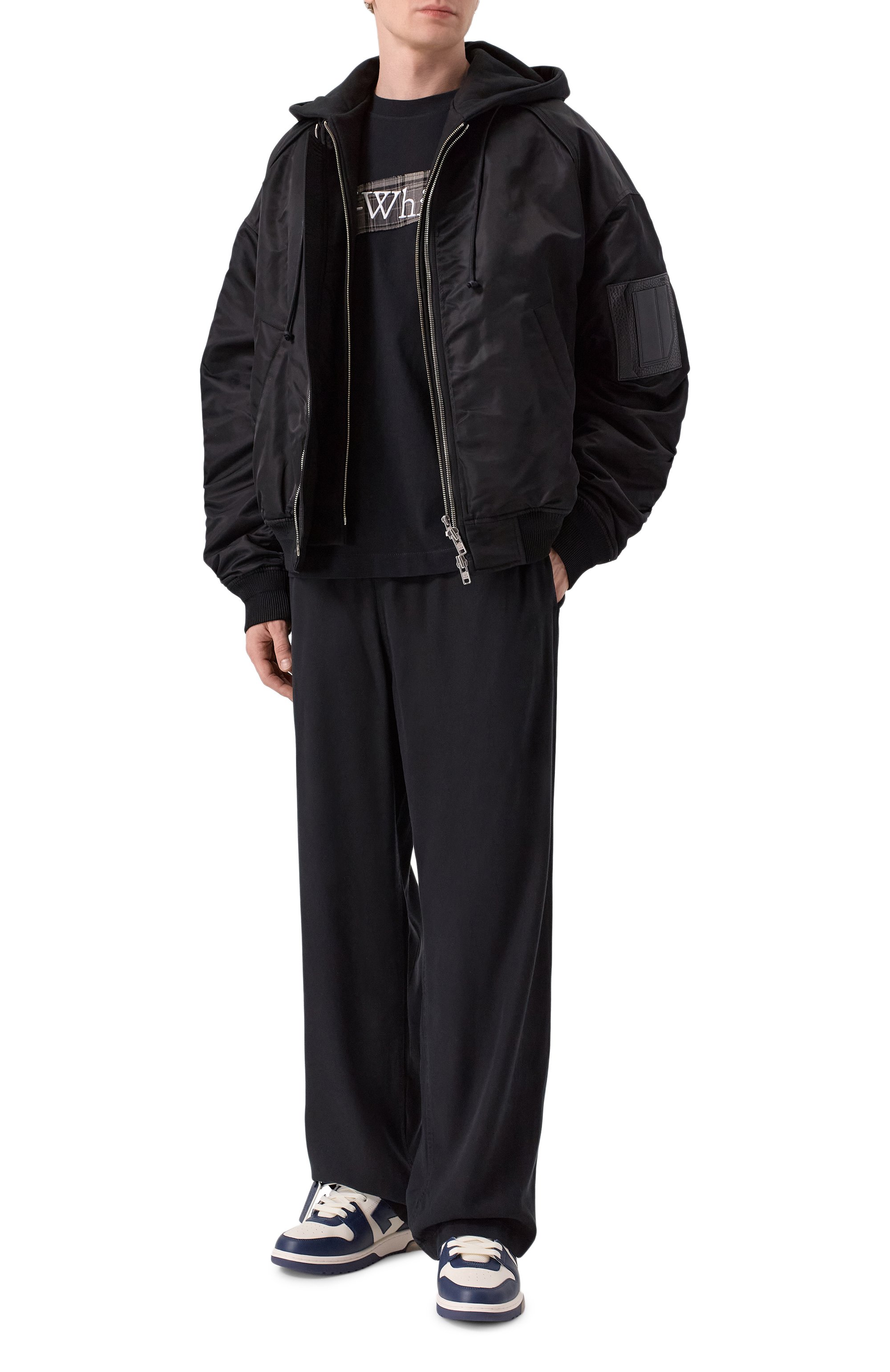 Кожаные кеды out of office OFF-WHITE, арт. 0MIA189F25LEA002, фото 2