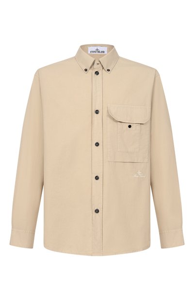 Мужская хлопковая рубашка STONE ISLAND, арт. L1S151100028/S0318