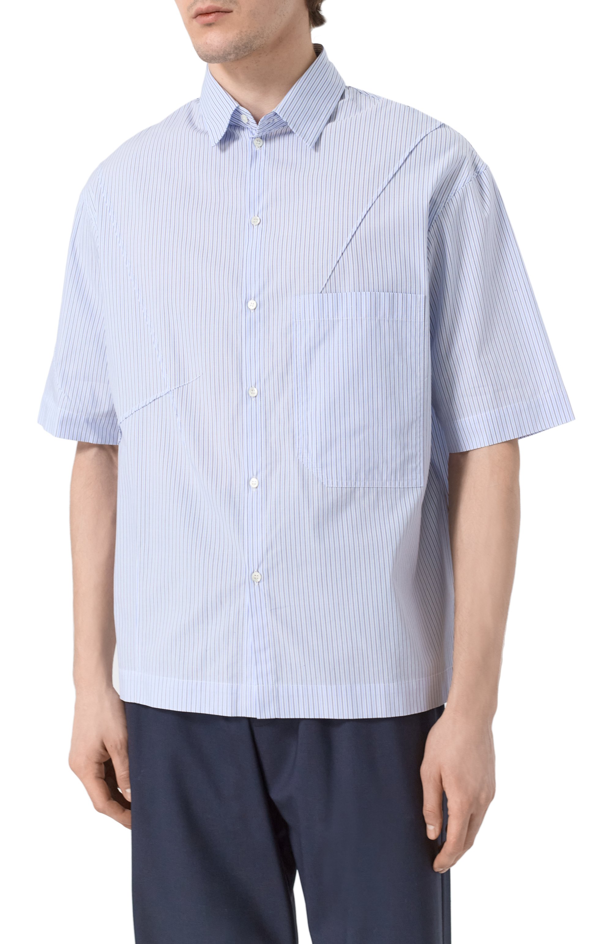 Хлопковая рубашка ISABEL BENENATO, арт. UW58S25, фото 3