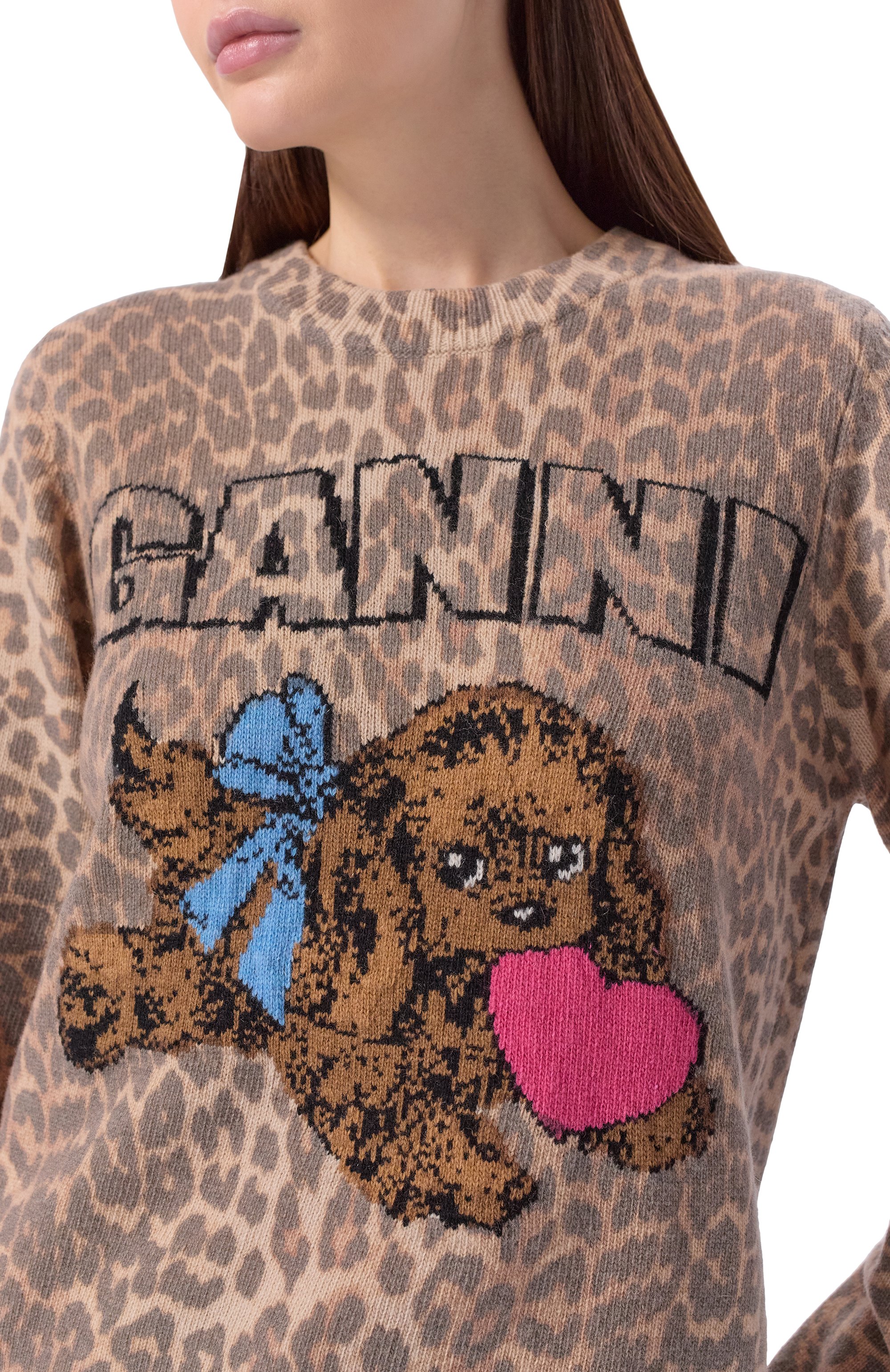 Шерстяной свитер GANNI, арт. A1070147, фото 5