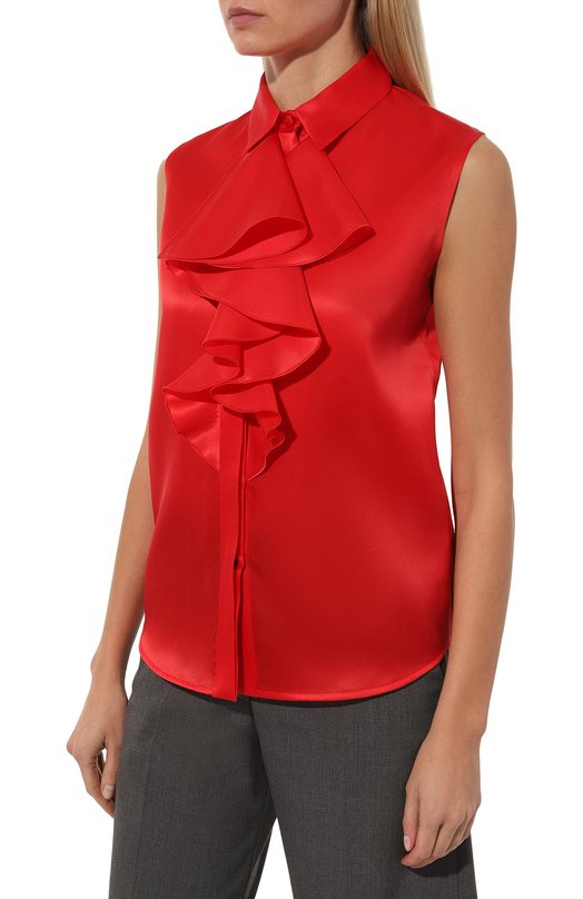 Шелковая блузка Kiton D58411K0572E03 Красный  D58411K0572E03 Фото 3