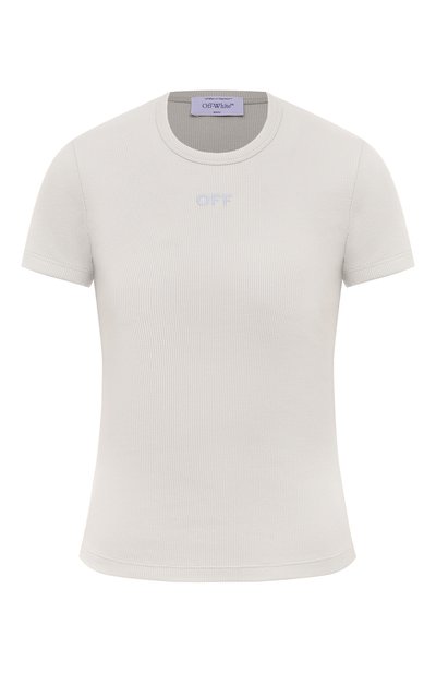 Женская хлопковая футболка OFF-WHITE, арт. 0WAA065S24JER001