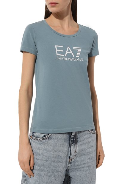 Хлопковая футболка EA7, арт. 8NTT66/TJFKZ, фото 3