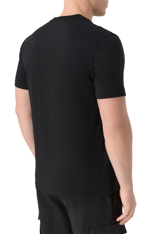 Хлопковая футболка Aeronautica Militare TS1580UJ00372_001 Чёрный  TS1580UJ00372_001 Фото 4