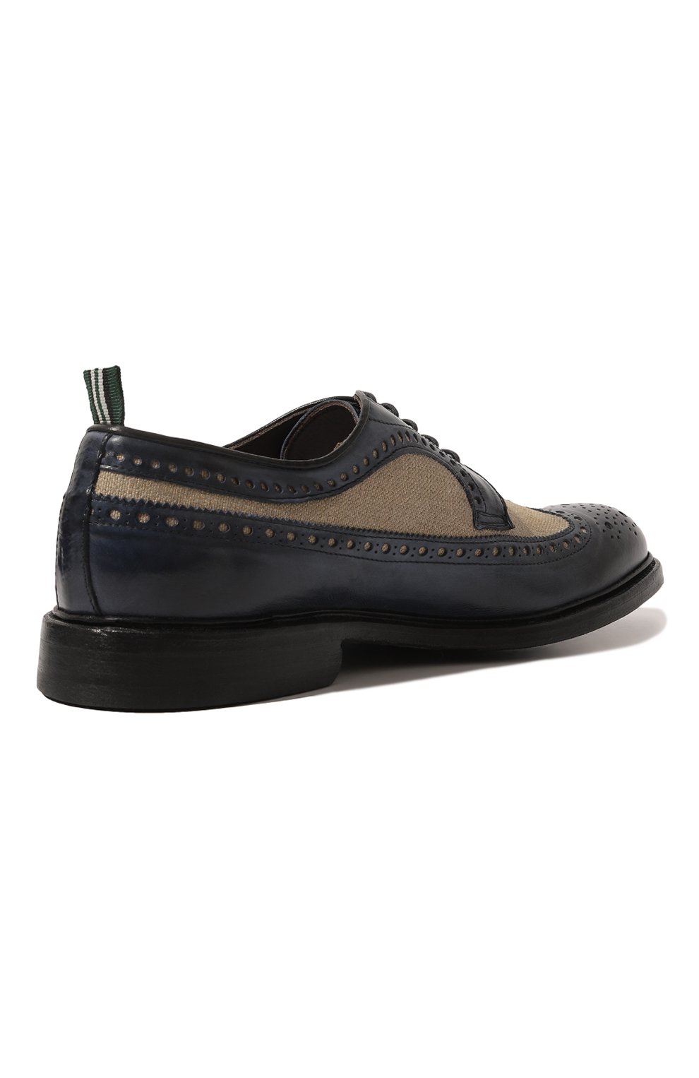 Кожаные дерби GREEN GEORGE темно-синего цвета по цене 43950 руб., арт. 2098/MAREMMA/TELA, фото 5 Кожаные дерби GREEN GEORGE, арт. 2098/MAREMMA/TELA, фото 5
