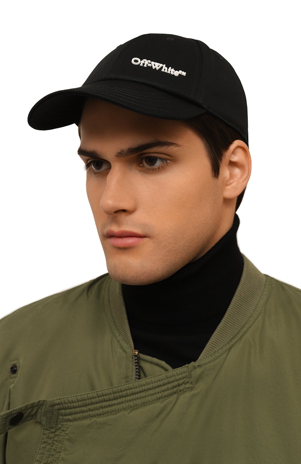 Хлопковая бейсболка OFF-WHITE, арт. 0MLB069F24FAB002, фото 2