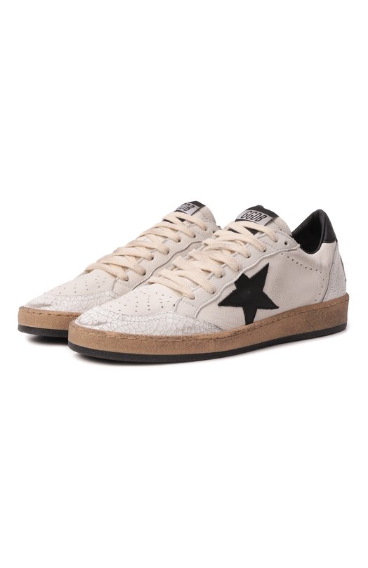 Кожаные кеды Ball Star Golden Goose Deluxe Brand GWF00117.F003771 Кремовый GWF00117.F003771
