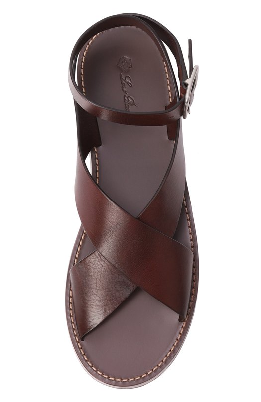 Кожаные сандалии Loro Piana FA01816 Коричневый  FA01816 Фото 6